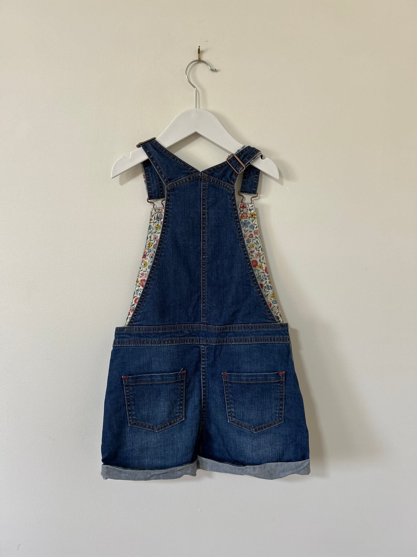 Mini Boden - Denim Short Dungarees (7-8)