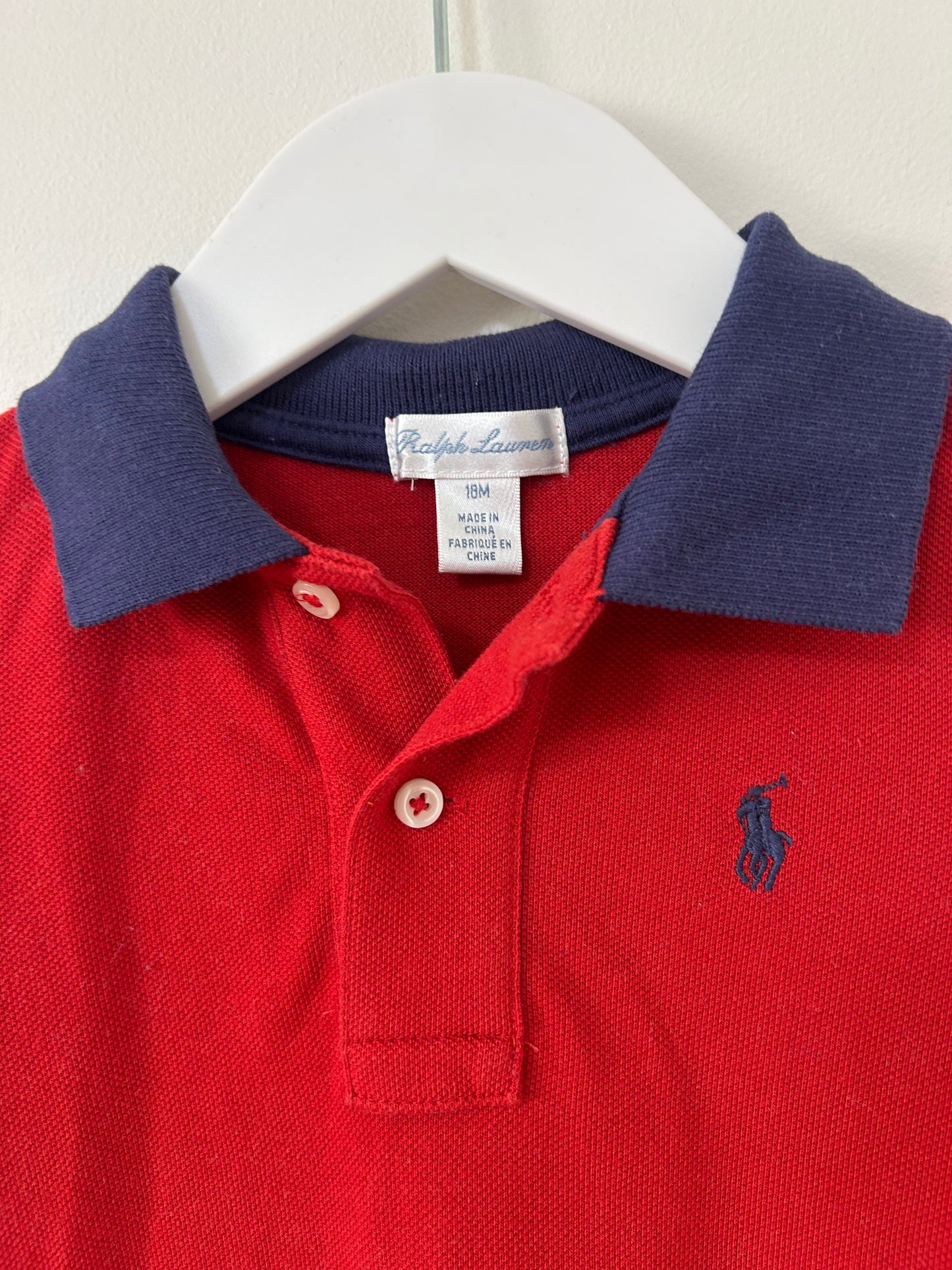 Ralph Lauren - Red/Navy Top (18M)