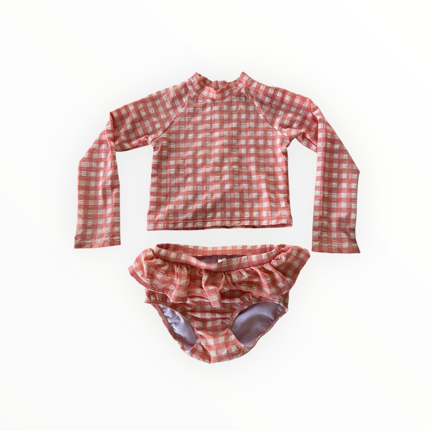 Purebaby - Pink Gingham Swim Set (5)