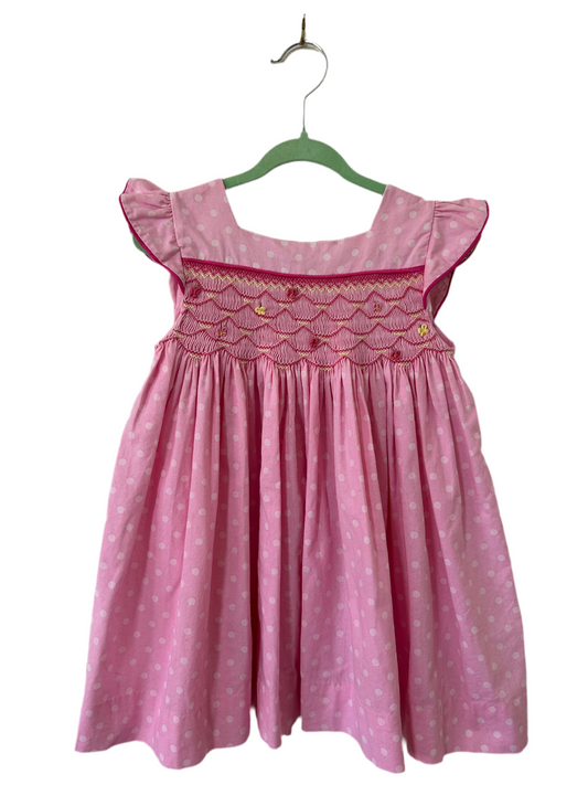 Handmade - Smocked Polk-a-Dot Dress (3)