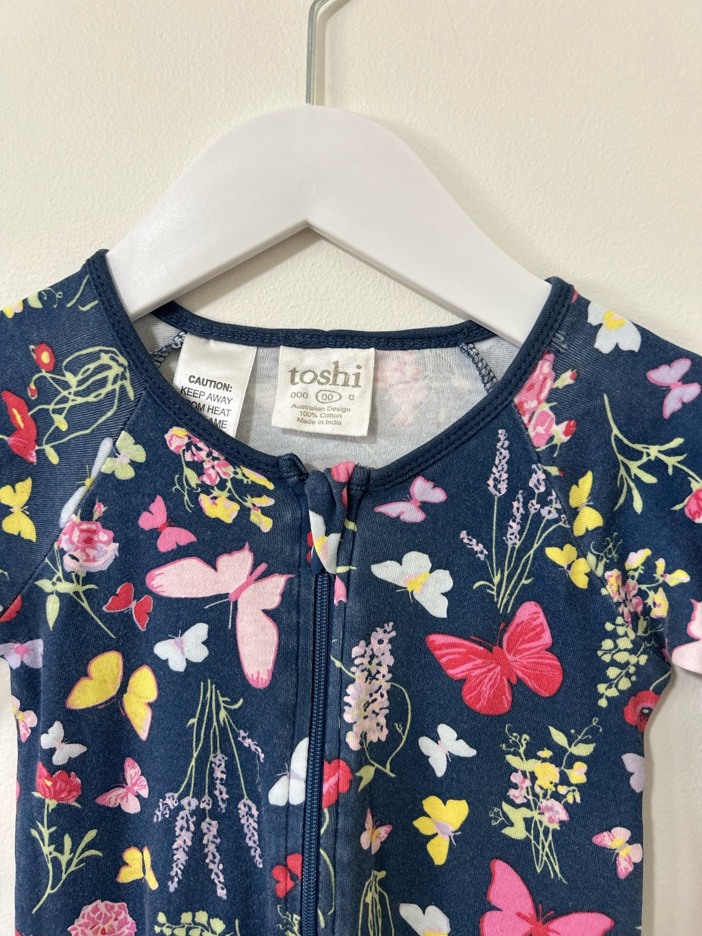 Toshi - Butterfly Floral Onesie (00)