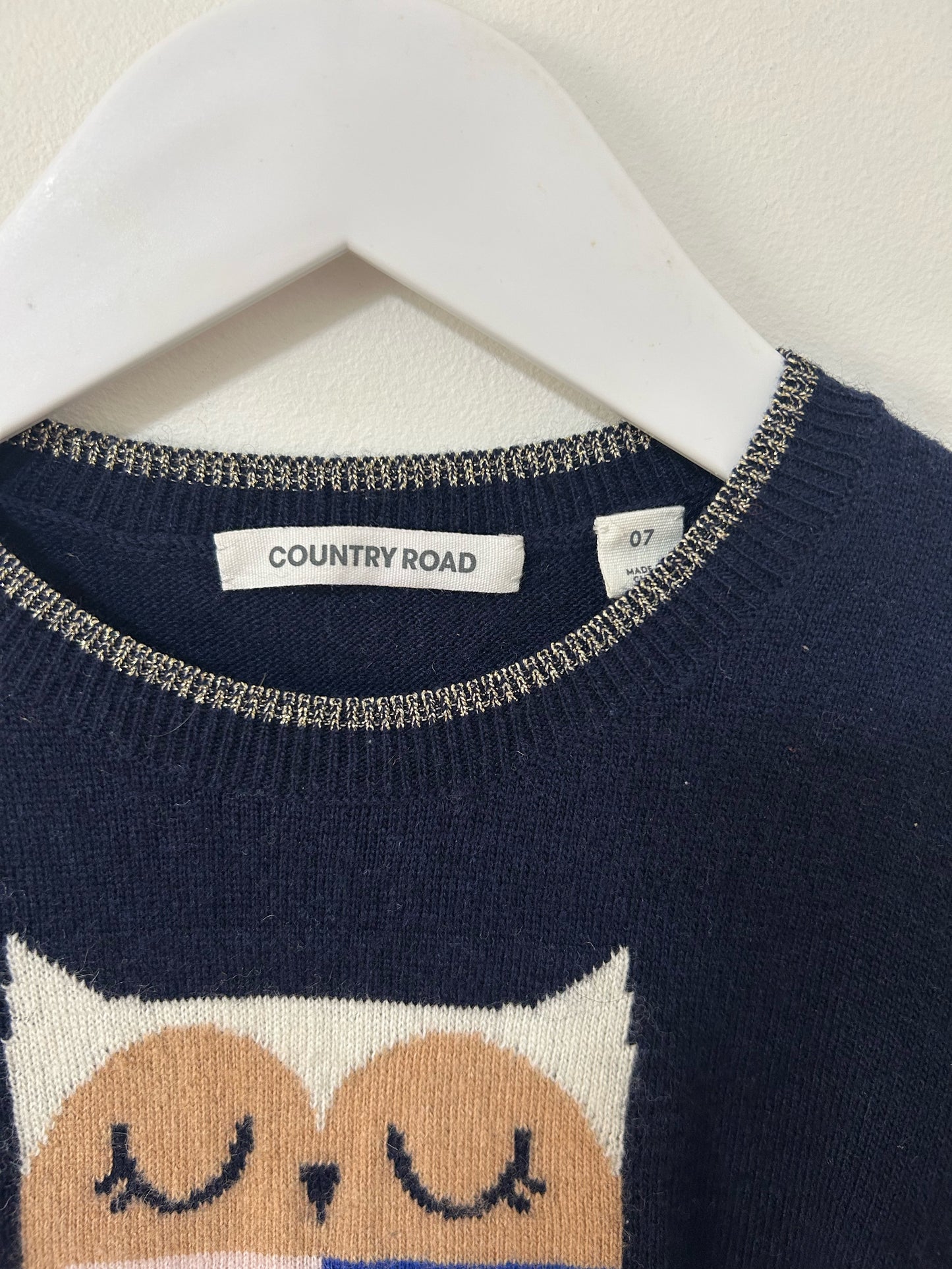 Country Road - Owl Wool Blend Jumper (07)