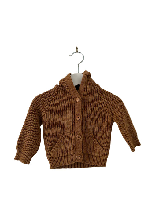 Jamie Kay - Brown Bear Knitted Cardi (3-6M)
