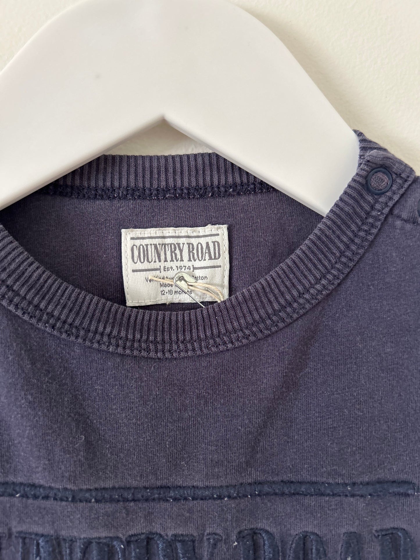 Country Road - Navy Tee (12-18M)