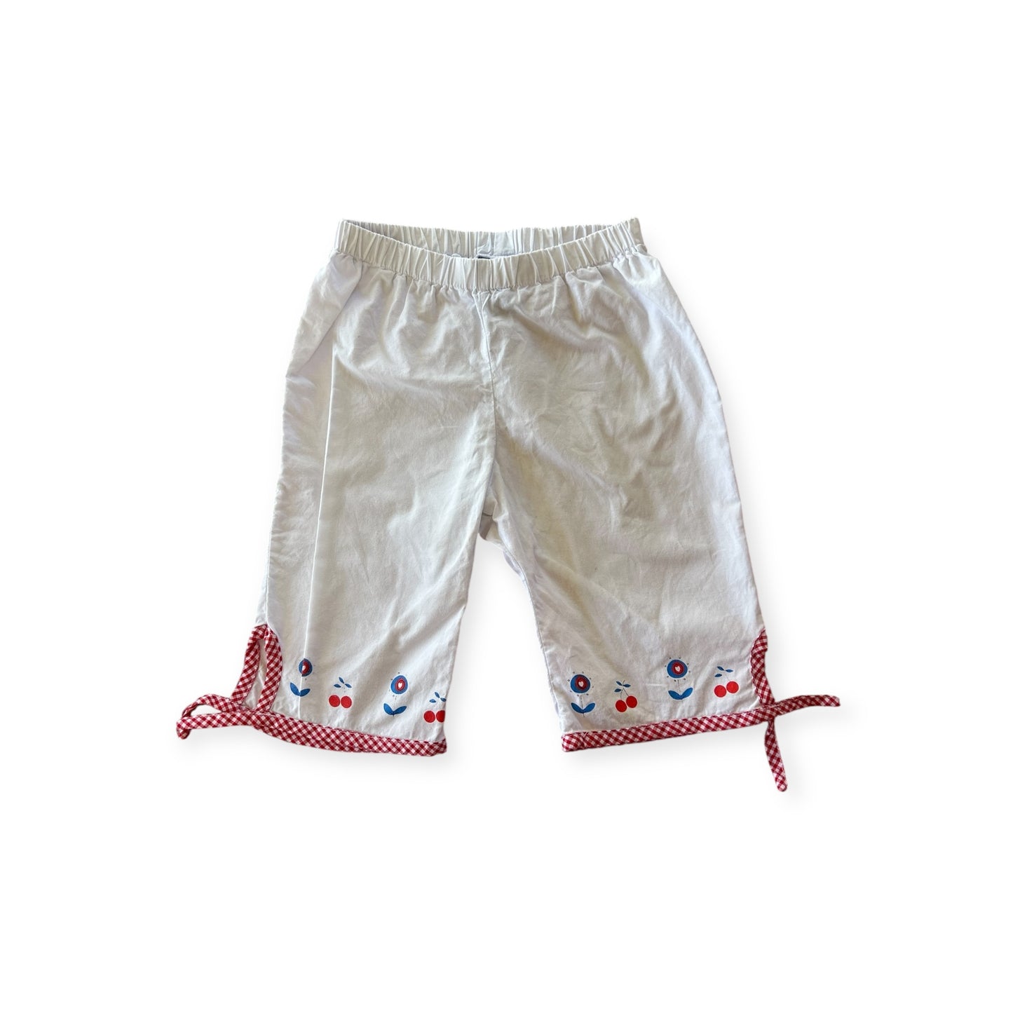 Vintage Pumpkin Patch - 3/4 White & Floral Pants (3)