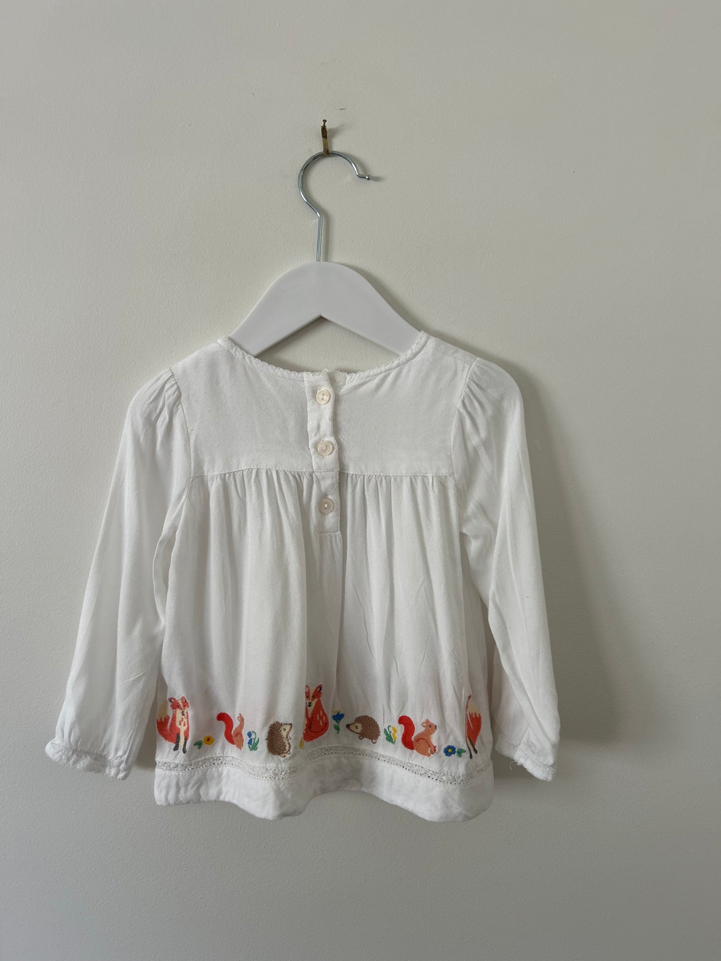 JoJo Maman Bebe - Emboirded Top (6-12M)