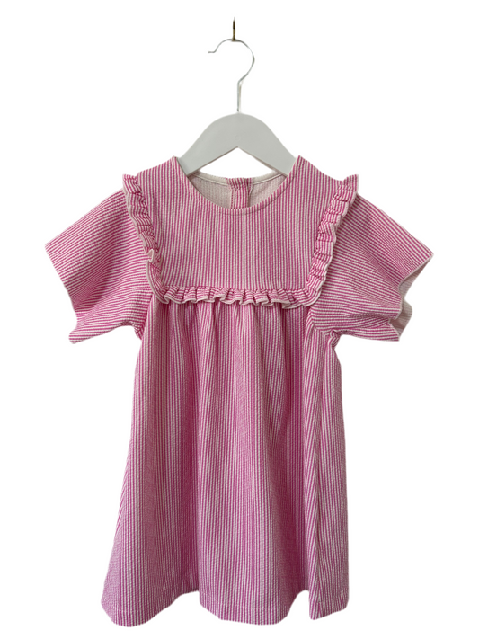 Zara - Pink Pinstripe Dress (3-4)