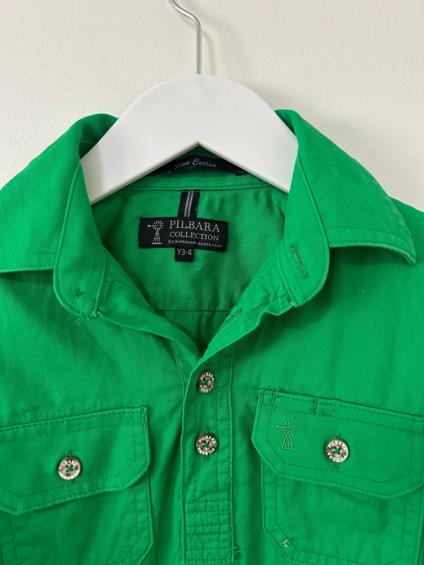 Pilbara - Green Workshirt (3-4Y)