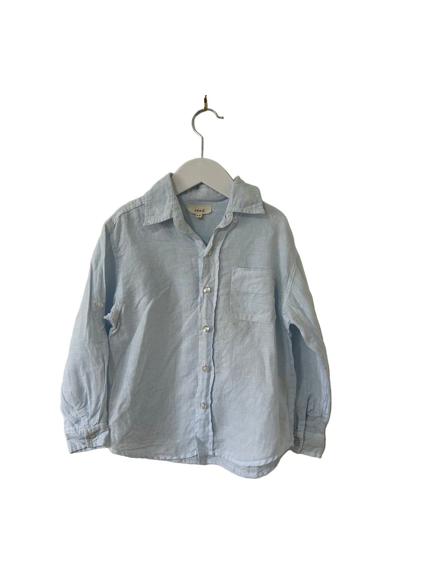 Seed Heritage - Blue Linen Shirt (4-5)