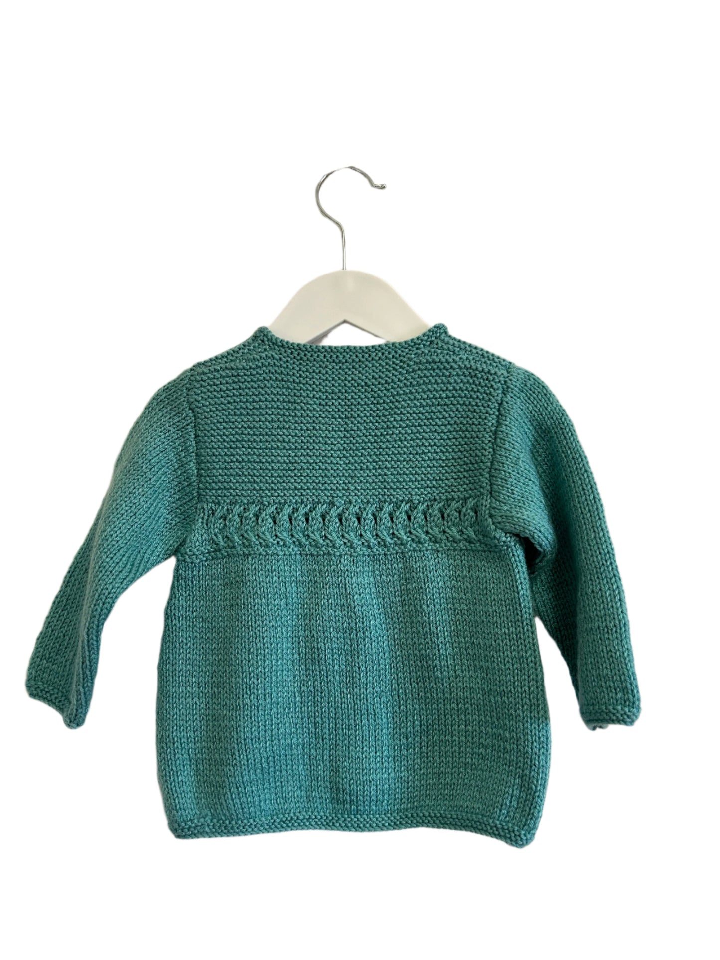 Hand Knit - Teal Cardi (2)