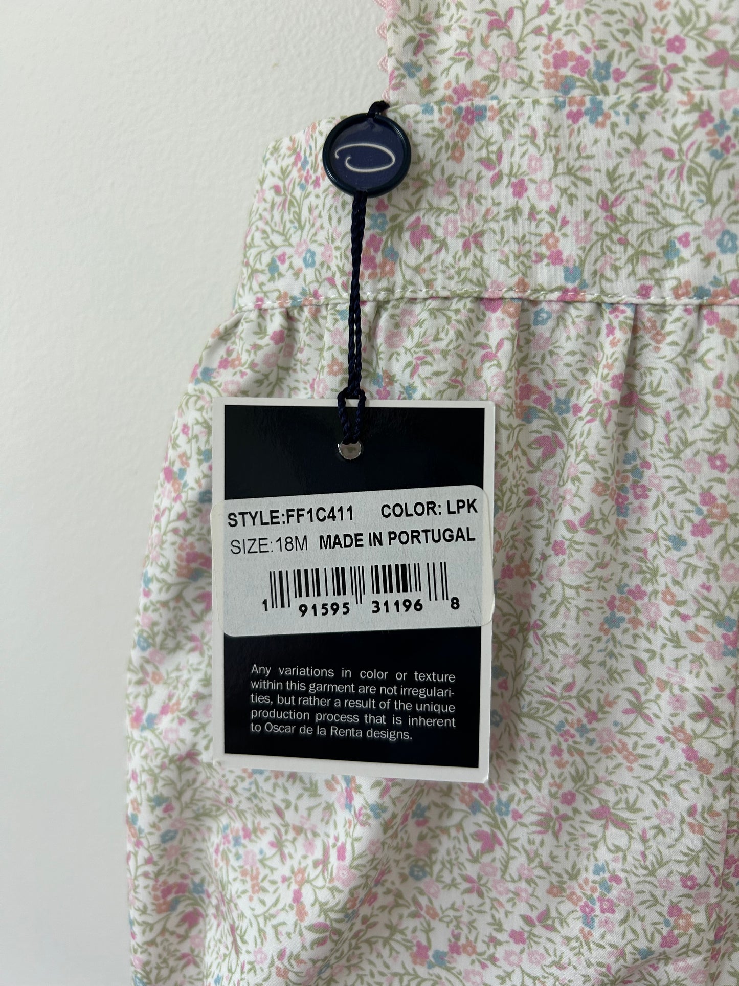 Oscar de la Renta - Floral Playsuit (18M)