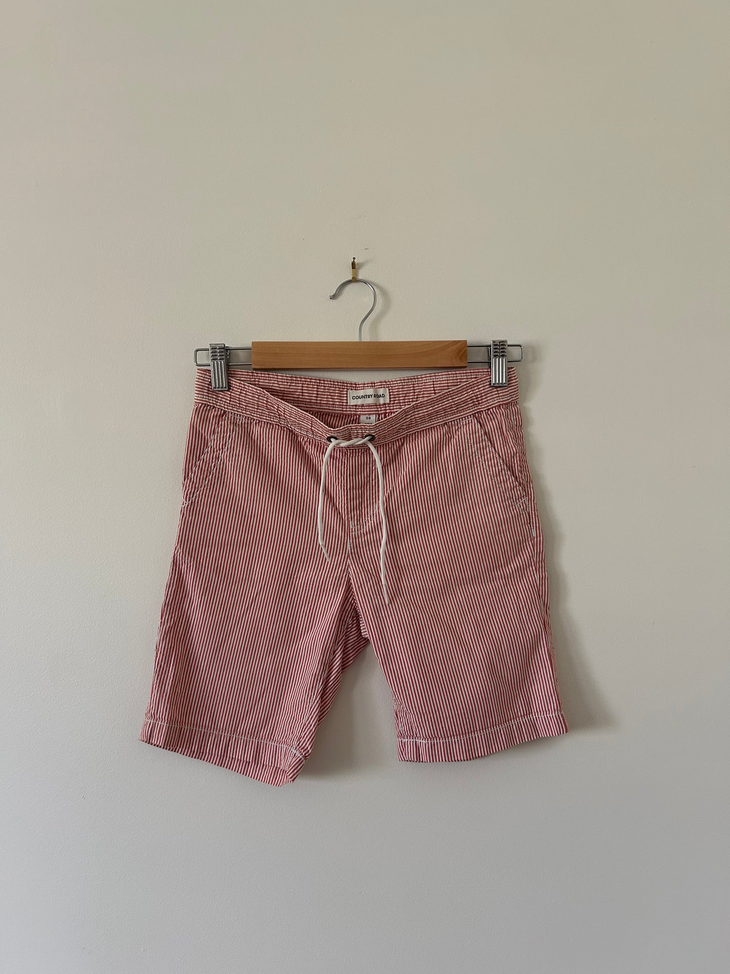 Country Road - Red Pin Stripe Shorts (8)