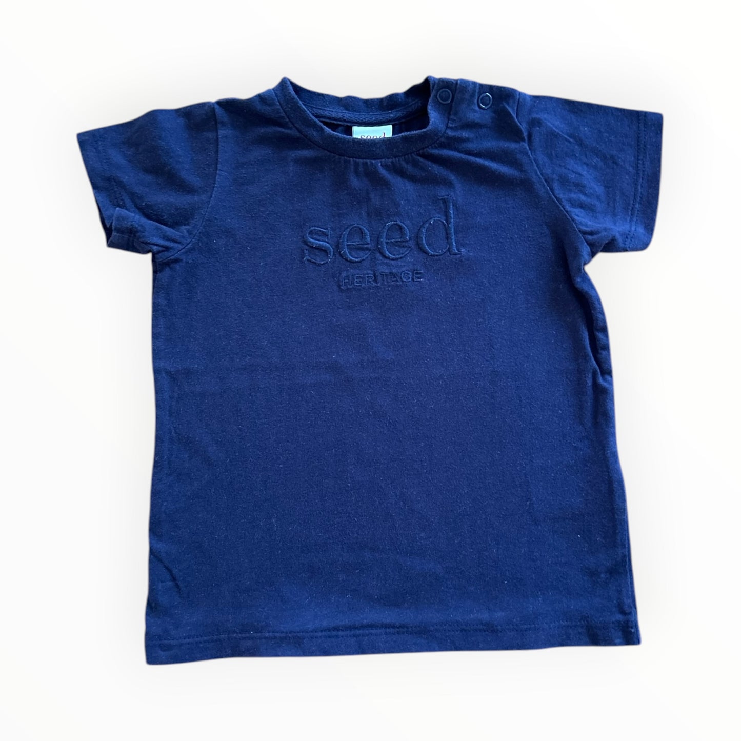 Seed Heritage - Navy Logo Tee (6-12M)