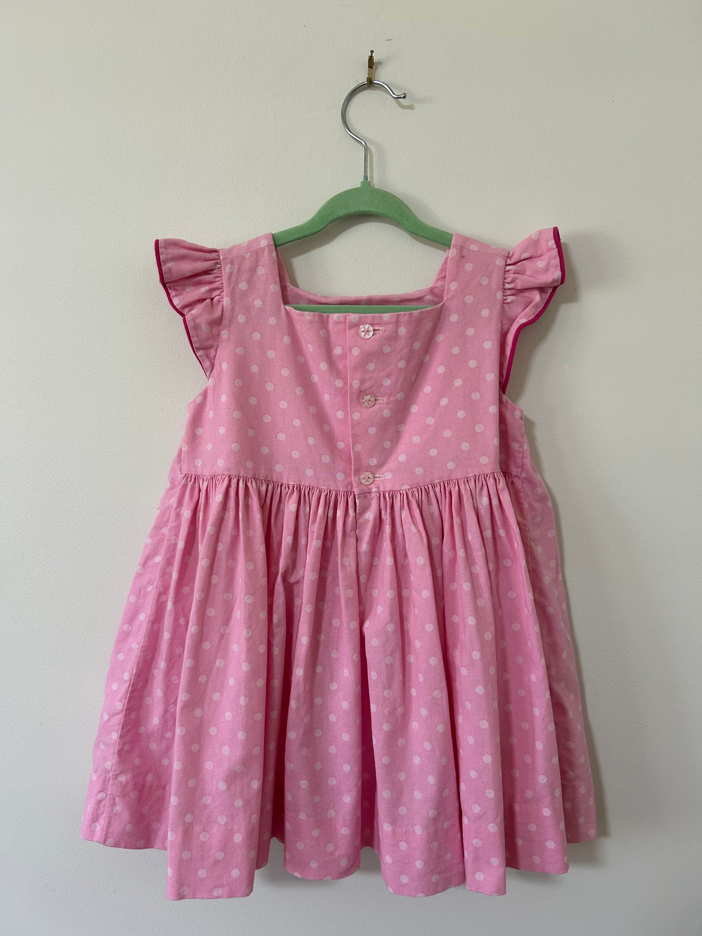 Handmade - Smocked Polk-a-Dot Dress (3)