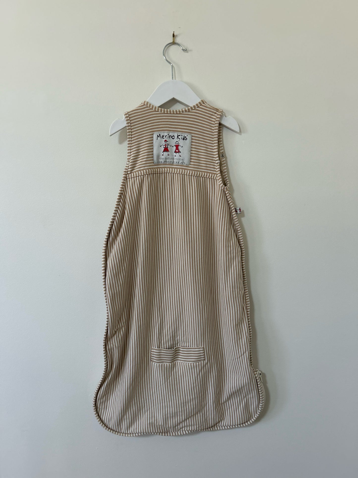 Merino Kids - Beige Stripe Sleeping Bag (NB-2)