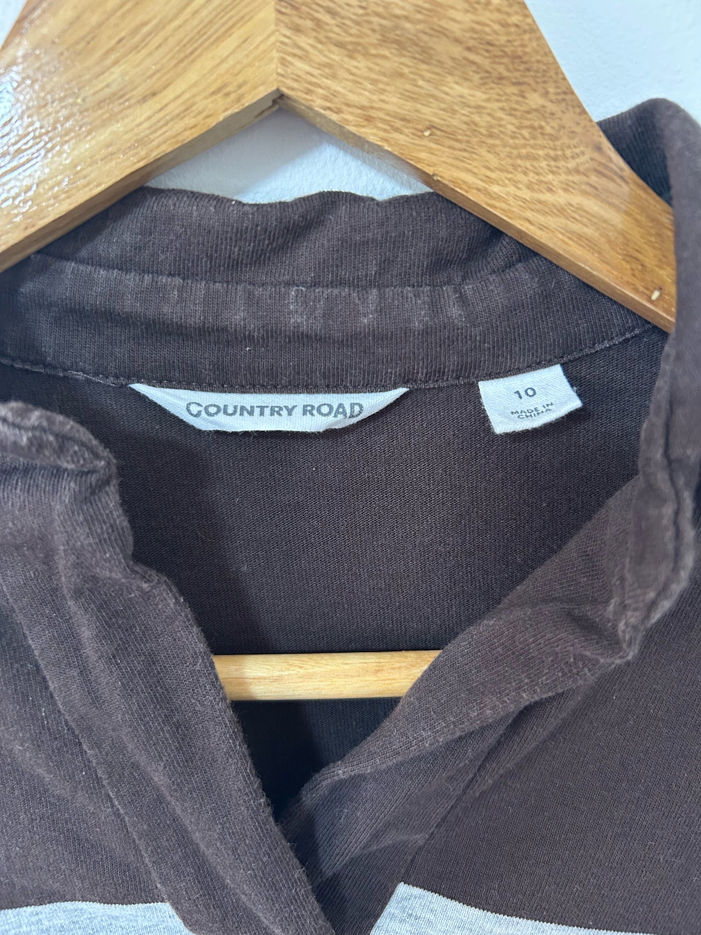 Country Road - Brown/Grey Stripe Jumper (10)