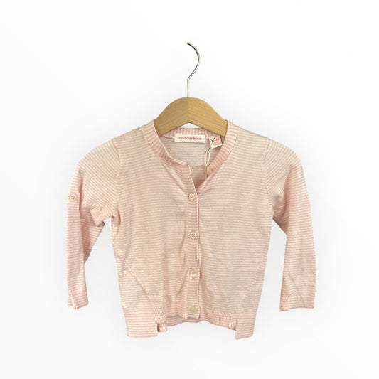Country Road - Pink Pinstripe Cardi (12-18M)
