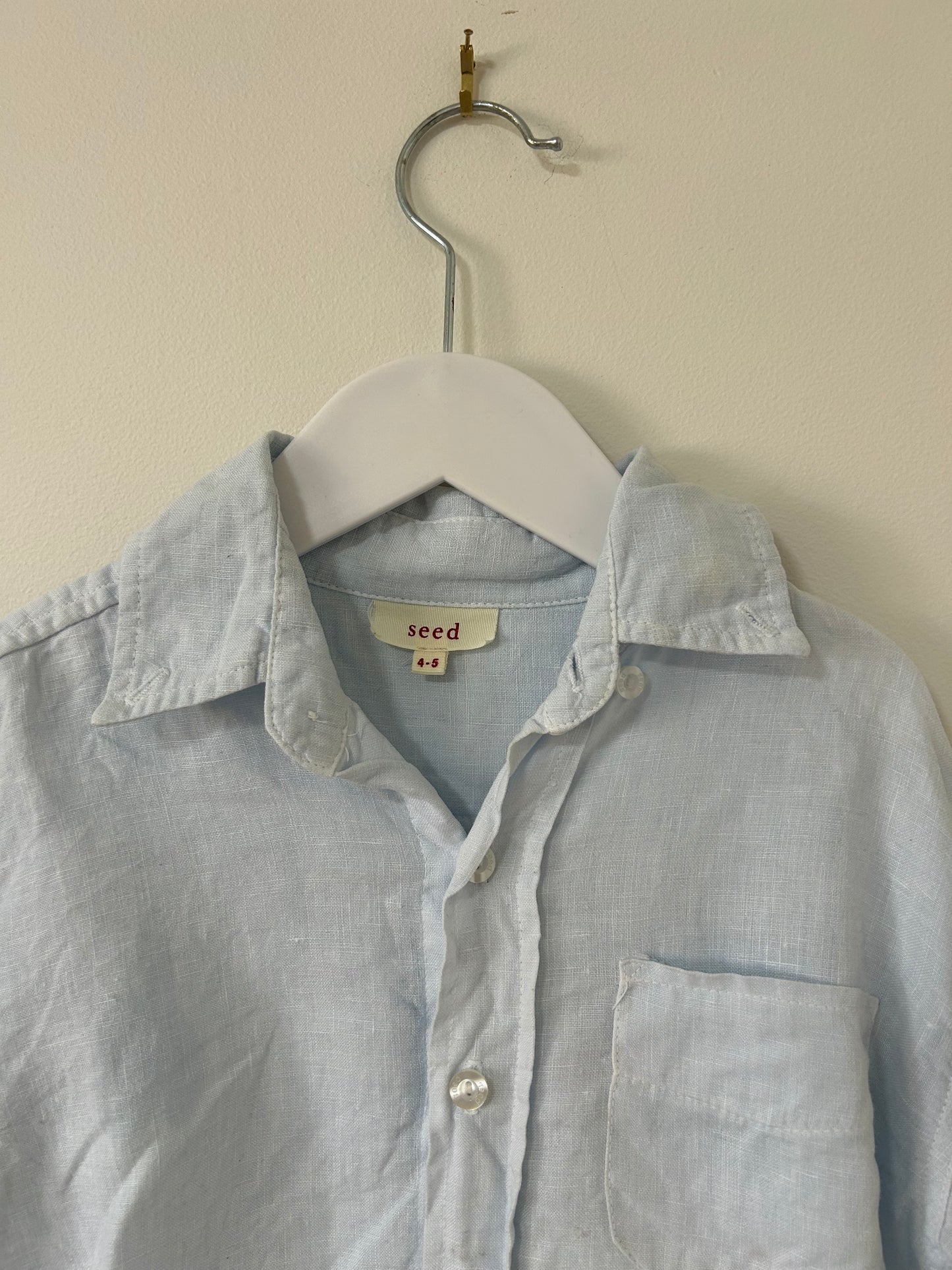 Seed Heritage - Blue Linen Shirt (4-5)