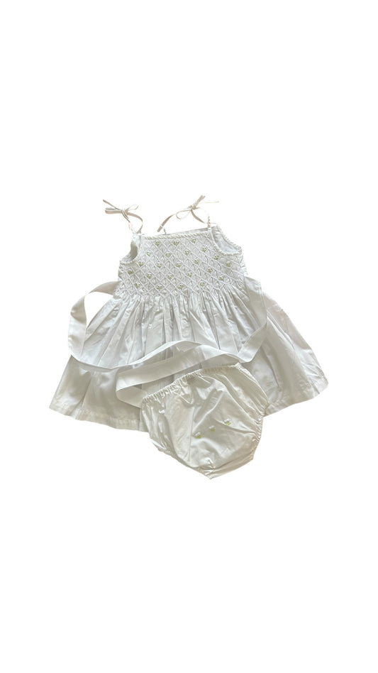 Sweet Lady - White Smocked Set (18M)
