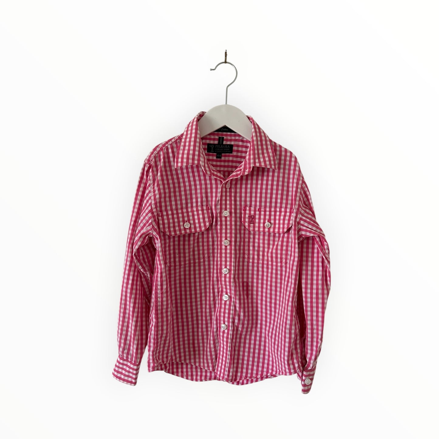 Pilbara Collection - Pink Check Shirt (5-6)