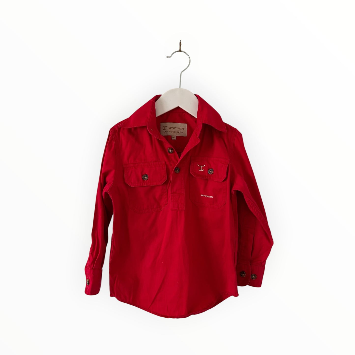 Just Country - Red Workshirt (3-4)