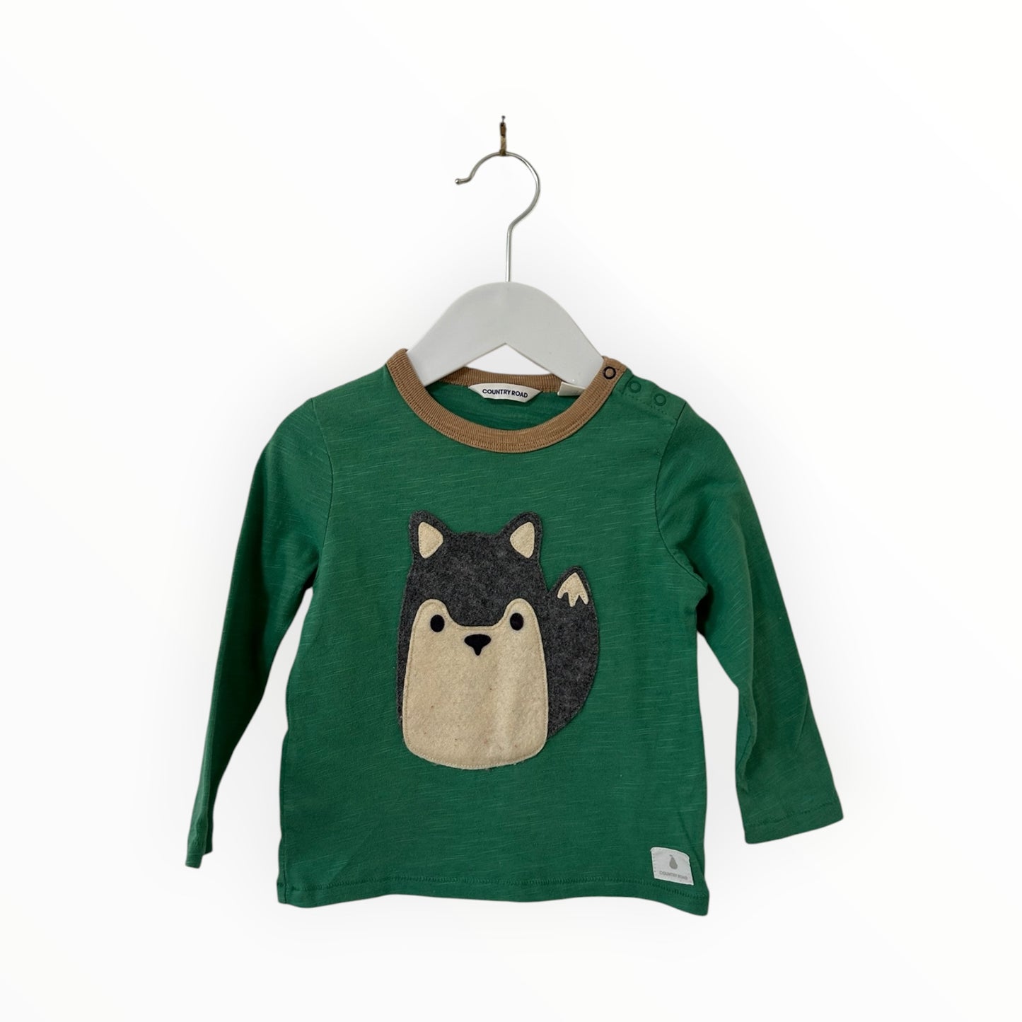 Country Road - Green L/S Shirt (12-18M)