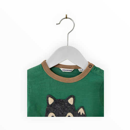 Country Road - Green L/S Shirt (12-18M)