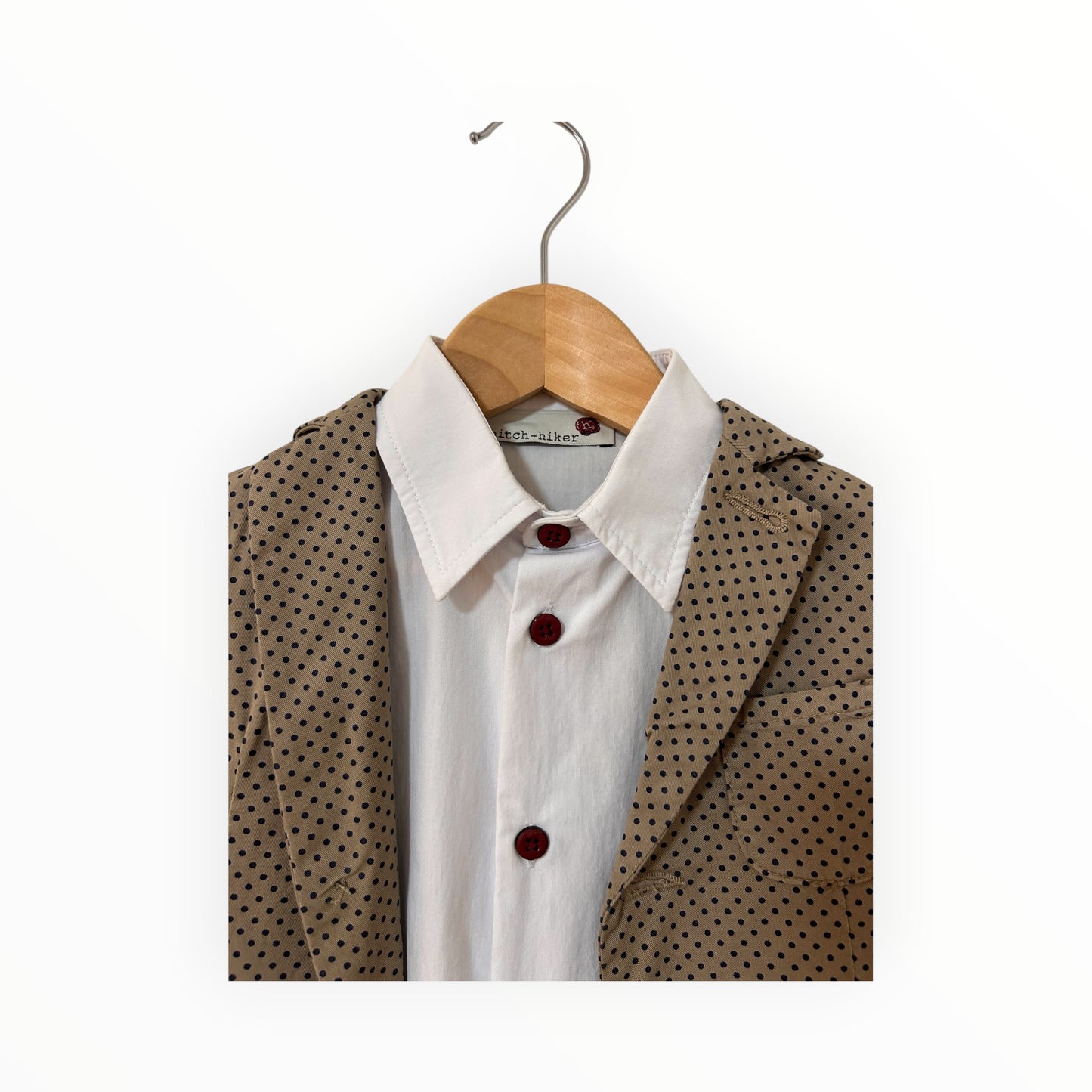 Hitch-Hiker - Dress Shirt, Polka-Dot Jacket, Bowties & Suspenders (18M)
