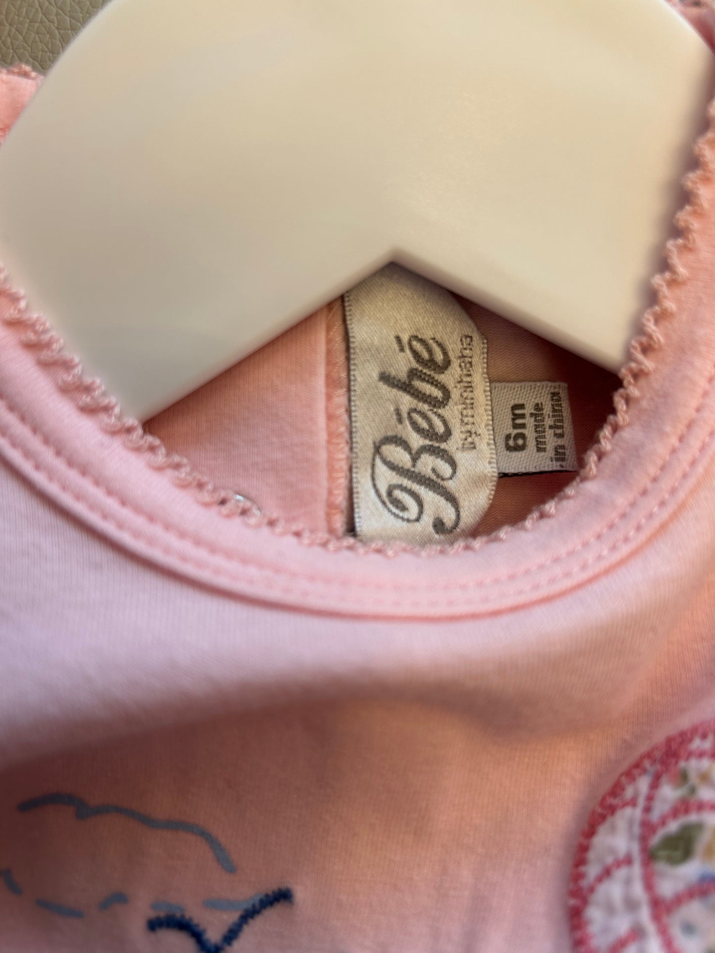 Bébé - Pink Onesie (6M)