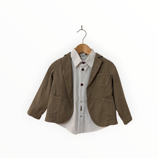 Hitch-Hiker - Dress Shirt, Polka-Dot Jacket, Bowties & Suspenders (18M)