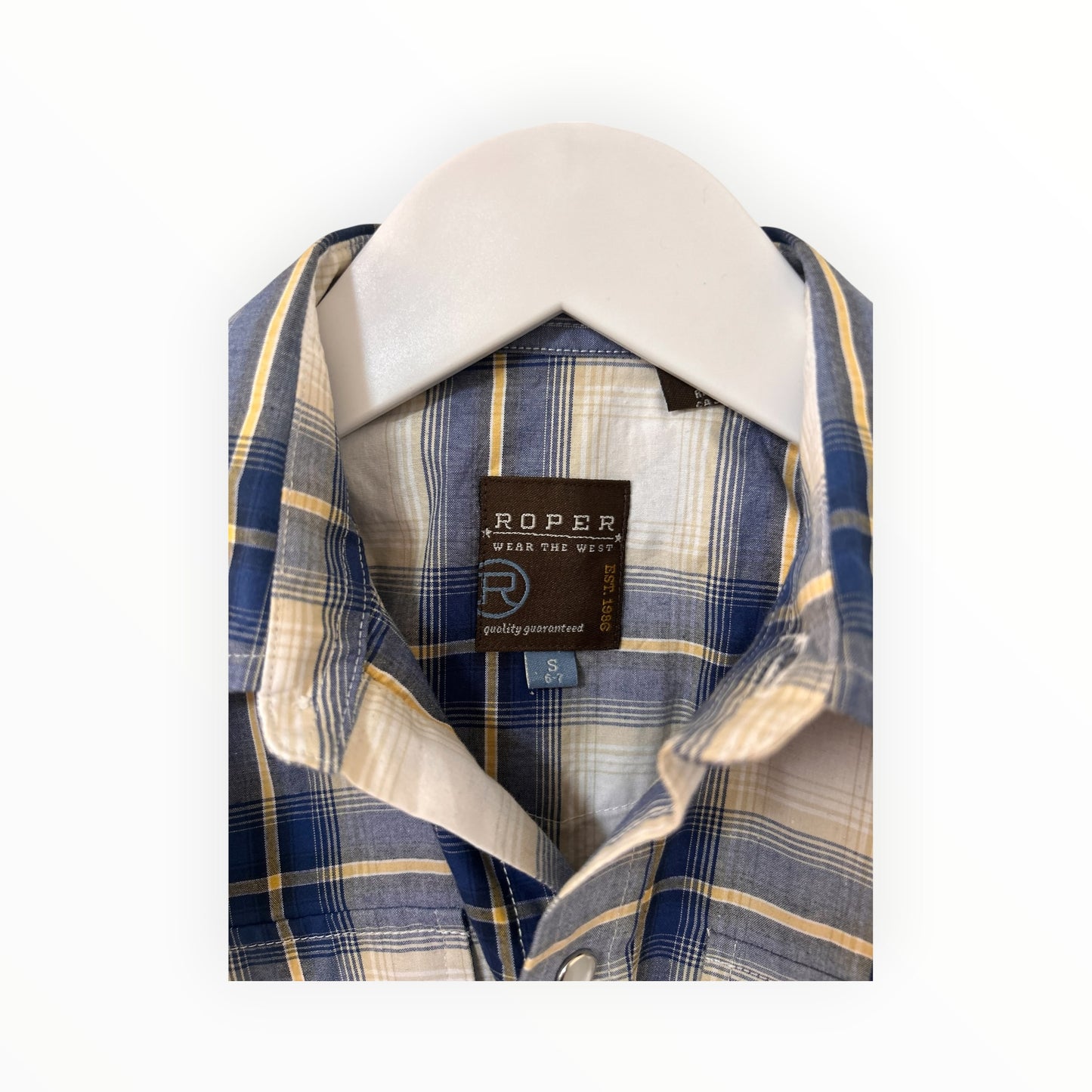 Roper - Pearl Snap Western Plaid Shirt (6-7)