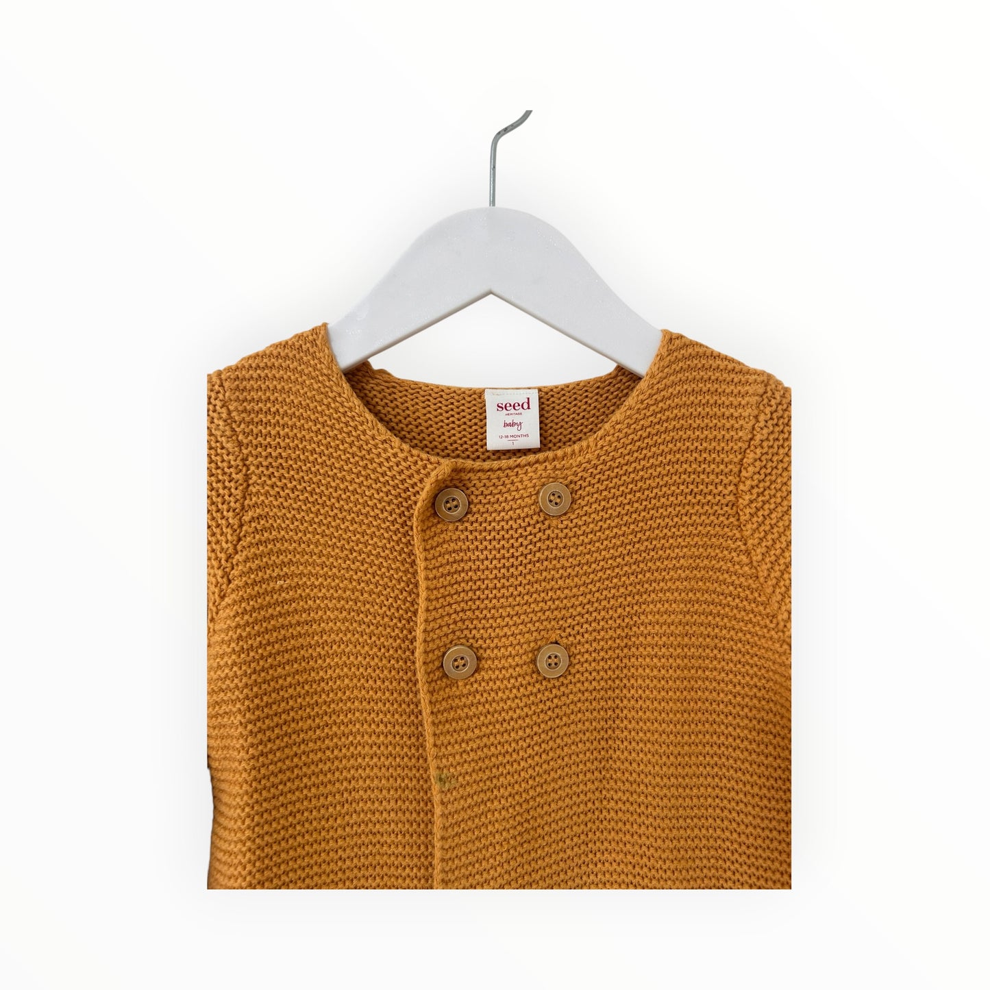 Seed Heritage - Mustard Cardi (12-18M)