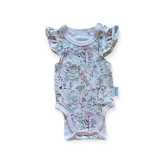 Country Road - Organic Cotton Floral Bodysuit (NB)