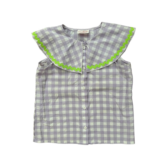 Gorman Play Ground - Purple Check Collared Shirt (4-5)