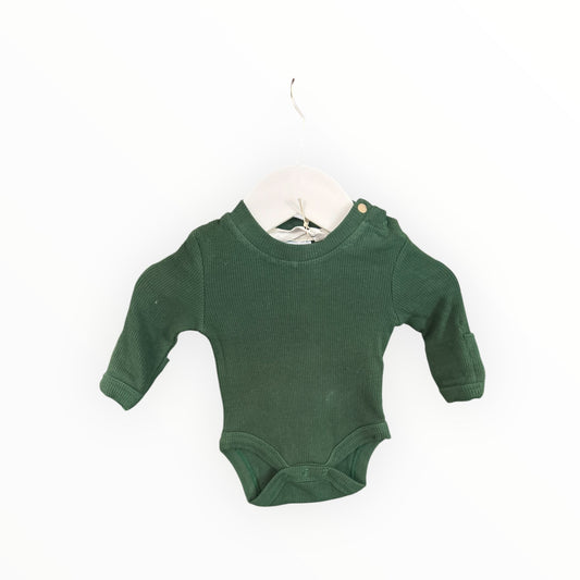 Susukoshi - Organic Cotton Green Bodysuit (NB)