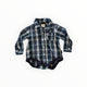 Love Henry - Check Button-Up Bodysuit (6-12M)