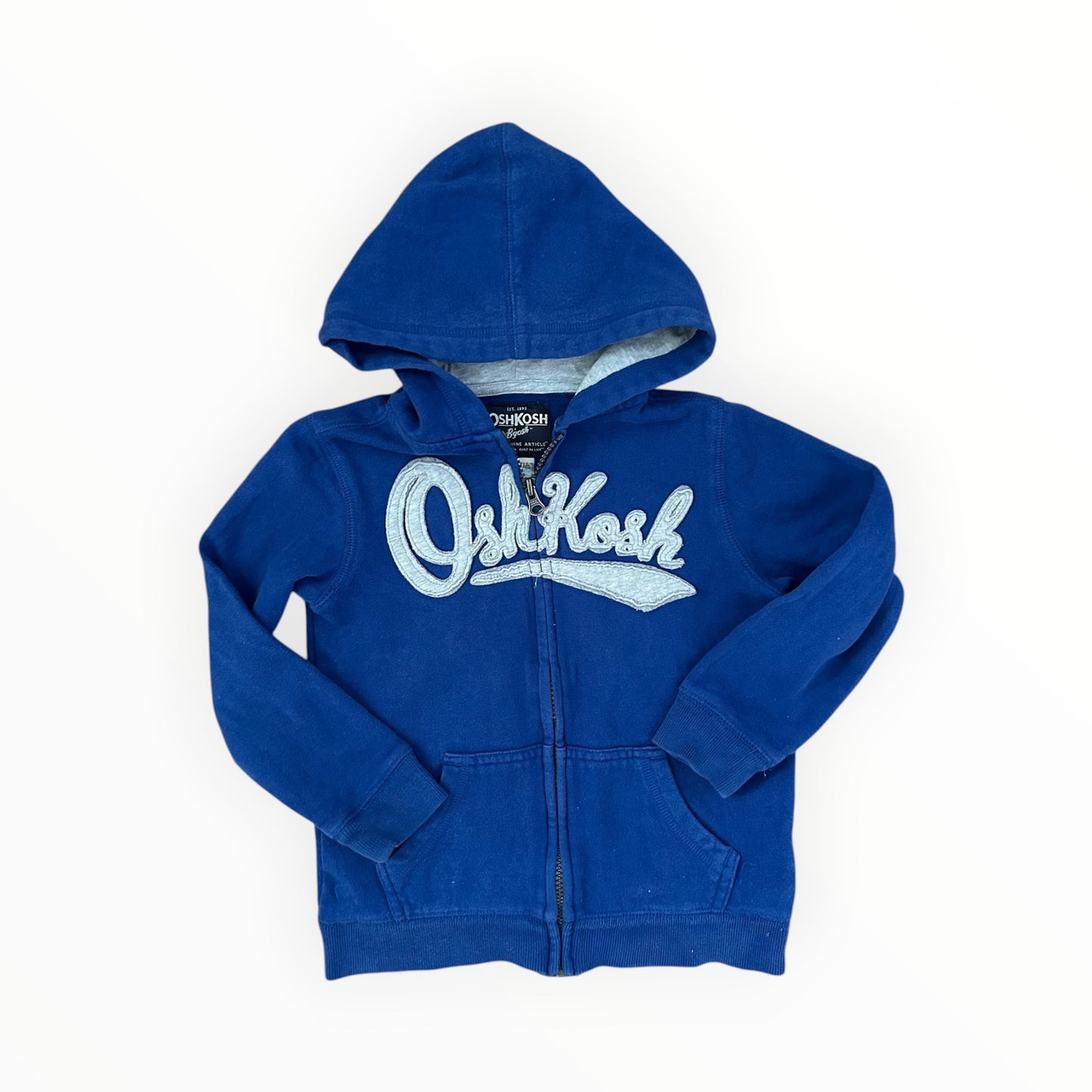 Modern Oshkosh - Blue Zip Logo Hoodie (6)
