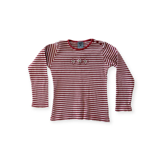 Vintage Pumpkin Patch - Embroidered Stripe L/S Tee (4)