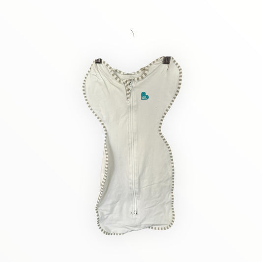 Love2Dream - Organic Cotton White Swaddle (NB 1.0 Tog)
