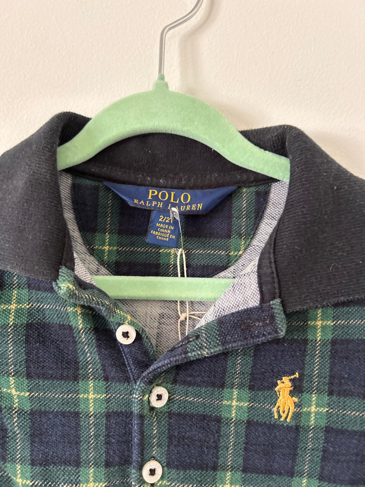 Polo Ralph Lauren - Green Tartan Dress (2T)