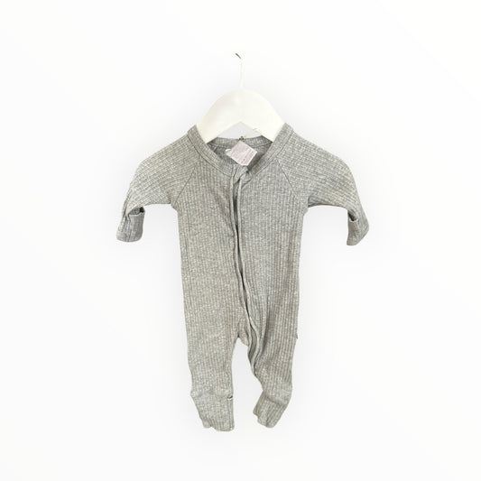 Indigo & Lellow - Grey Organic Zip Suit (0000)