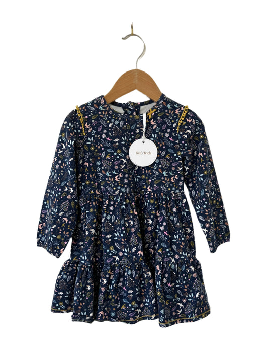 Fox & Finch - Navy Print Dress (2)