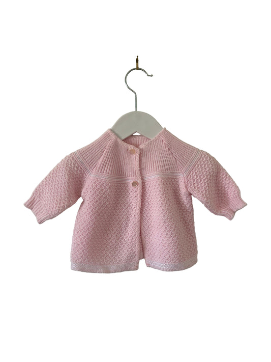 Hand Knit - Pink Cardi (00-0)