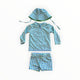 Milky - Blue/Green Check Swimmers Set with Hat (00)