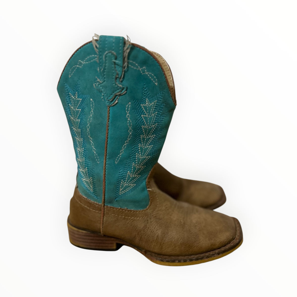 Roper - Billy Tan/Turquoise Boots (10)