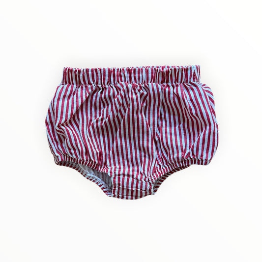 Goldie + Ace - Red Stripe Linen Bloomers (3-6M)