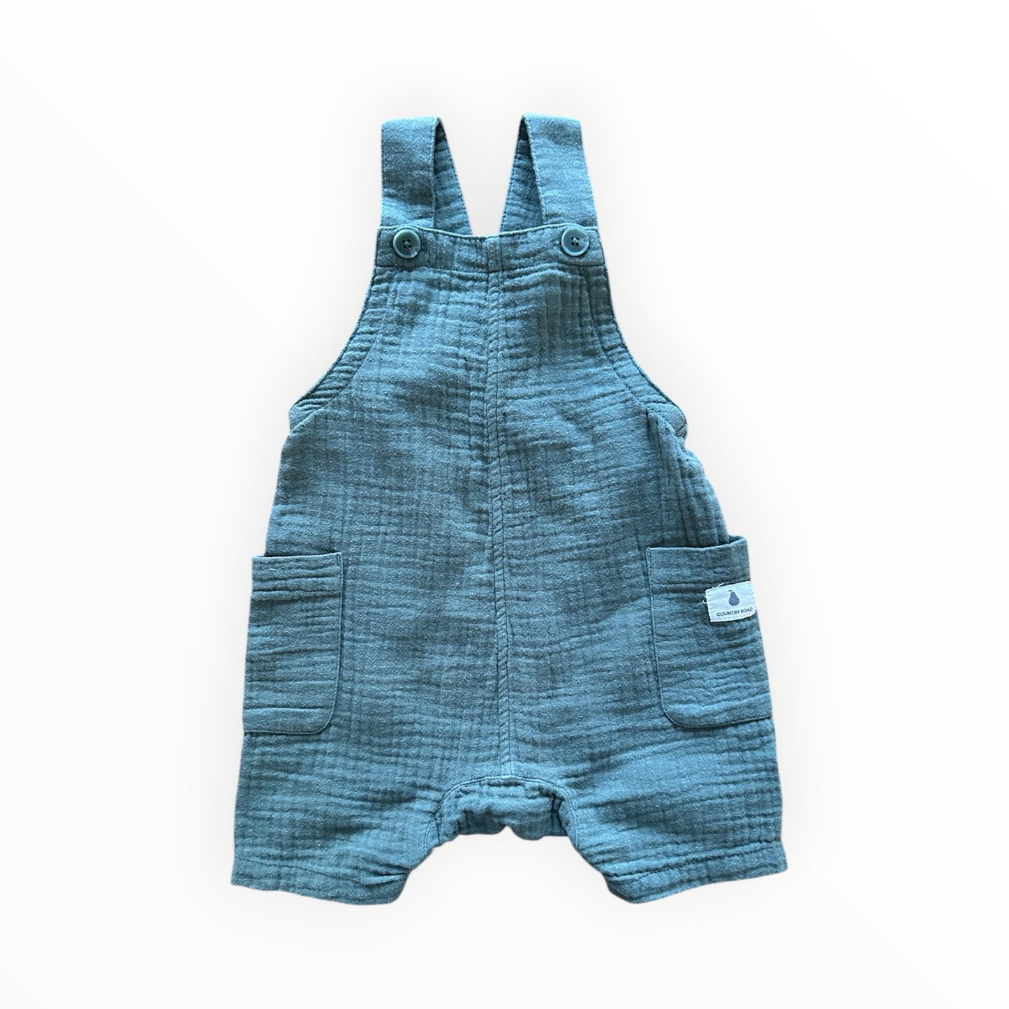 Country Road - Sage Green Romper (0-3M)