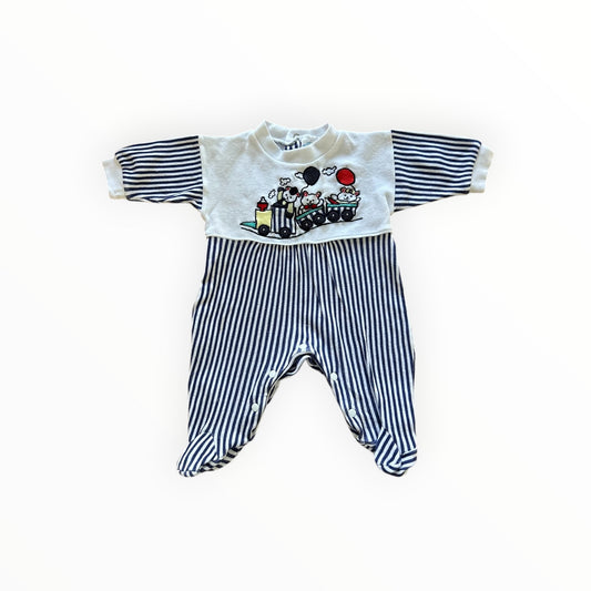 Little Loves - Vintage Train Onesie (000)