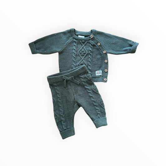 Jack & Milly. - Speckle Green Knit Set (000)